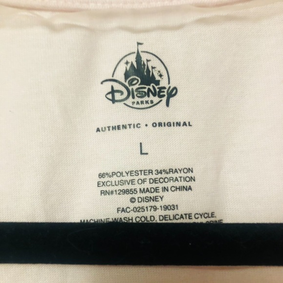 💕 Pink Reversible Sequined Disneyland Shirt, Size L - Picture 4 of 4